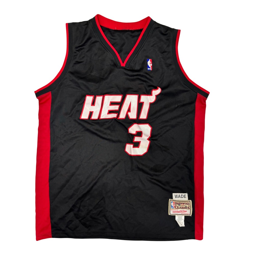Dwyane Wade Miami Heat Jersey Mitchell & Ness Hardwood Classics Authentic Sz 56